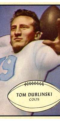 Tom Dublinski, American football player., dies at age 85