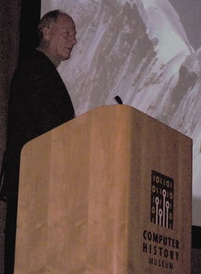 Whittaker speaking at the ComputerHistory Museum in 2005