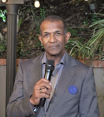 Hutton at the Kirk Baily celebration of life in 2022