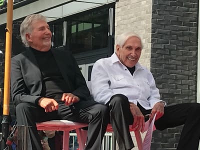 Sid (left) and Marty (right) Krofft on the Hollywood Walk of Fame in 2020