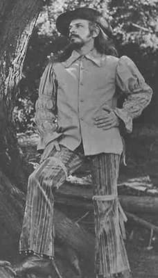 Donald Sidney-Fryer in troubadour costume, 1971 photo by John Frazer.