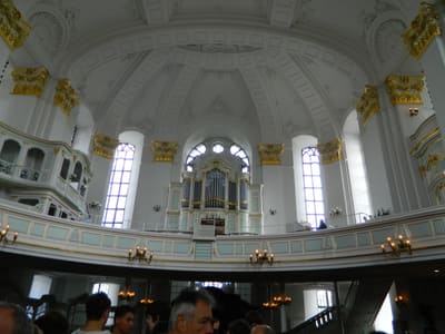 Organ in St. Michaelis, Hamburg, where Jena was responsible for church music from 1974