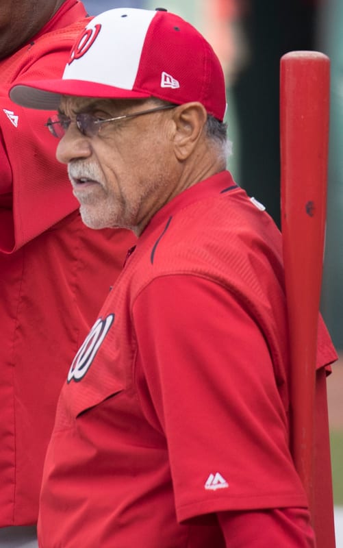 Lopes coaching for the Nationals in 2017