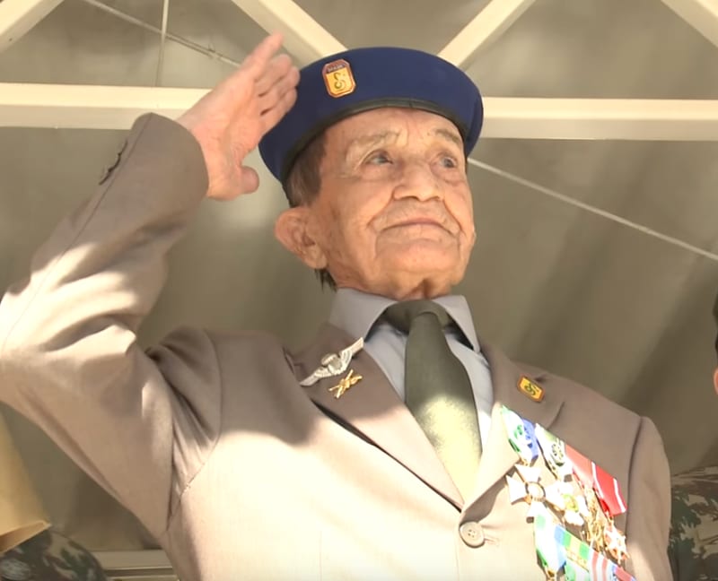 Nestor em comemoração de seus 100 anos de idade, 2017