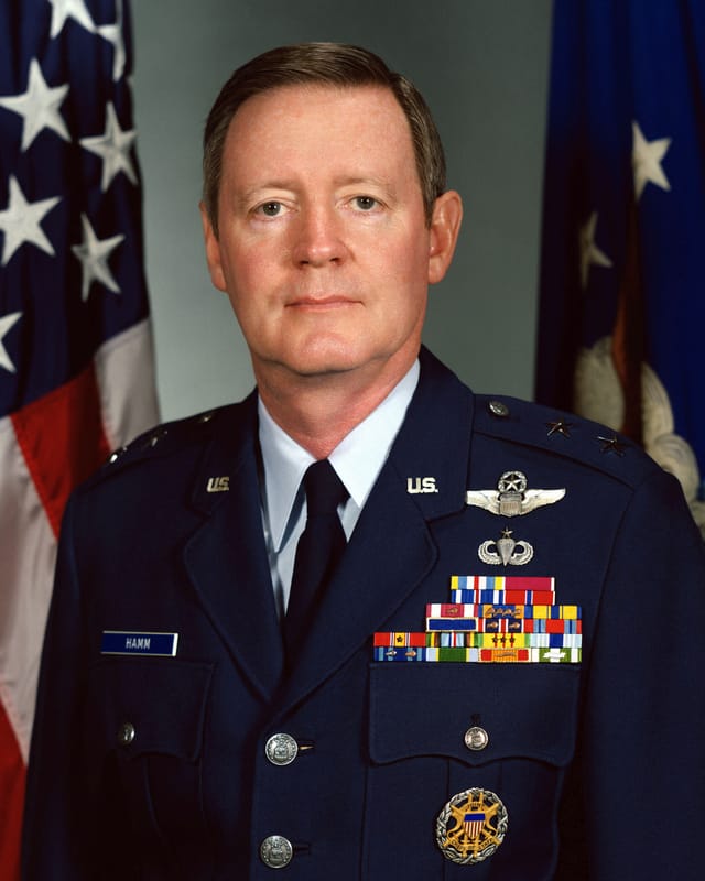 Charles R. Hamm, superintendent of the Air Force Academy, died on July 23, 2026